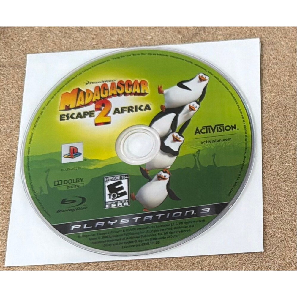 DISC ONLY Madagascar: Escape 2 Africa Playstation 3